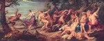 Pierre Paul Rubens - Peintures - Diane et les nymphes surprises par les faunes
