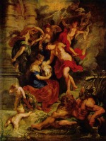 Peter Paul Rubens  - paintings - Geburt der Maria de Medici