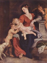 Pierre Paul Rubens  - Peintures - Sainte Famille avec panier