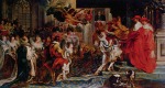 Peter Paul Rubens  - paintings - Kroenung Maria de Medicis in St. Denis in Paris