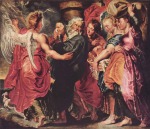Peter Paul Rubens  - paintings - Lot verlaesst mit seiner Familie Sodom