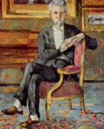 Paul Cezanne  - paintings - Portraet Victor Chocquet sitzend