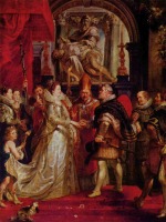 Peter Paul Rubens  - paintings - Vermaehlung Heinrich IV. und der Maria de Medici in Florenz