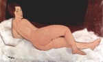 Amadeo Modigliani - Peintures - Nu allongé