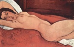 Amadeo Modigliani - paintings - Liegender Akt