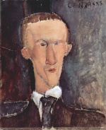 Amadeo Modigliani - Bilder Gemälde - Portrait des Cendras