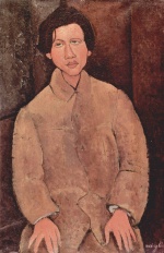 Amadeo Modigliani - Peintures - Portrait de Chaiim Soutine