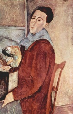 Amadeo Modigliani  - Peintures - Autoportrait