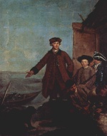 Pietro Longhi - paintings - Der Aufbruch zur Jagd