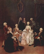 Pietro Longhi  - Peintures - Portrait d'une famille patricienne