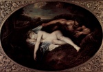 Jean Antoine Watteau - paintings - Jupiter und Antiope