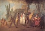 Jean Antoine Watteau  - paintings - Whatever I build, assassins destroy