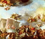 Diego Velazquez - paintings - Christoph Columbus praesentiert den Katholischen Majestaeten die Welt