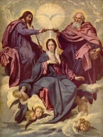 Diego Velázquez - paintings - The Coronation of the Virgin