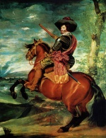 Diego Velazquez  - Peintures - Portrait de Gaspar de Guzman, duc d'Olivares à cheval