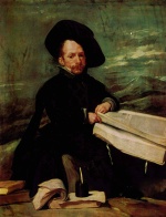 Diego Velazquez  - Peintures - Portrait du bouffon El Primo