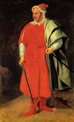 Diego Velazquez  - Peintures - Portrait du bouffon de la cour Barbarossa