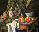 Paul Cezanne  - paintings - Stillleben mit Aepfeln und Pfirsichen