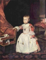 Diego Velazquez  - Peintures - Portrait du prince Philip Prosper