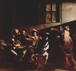 Michelangelo Caravaggio - Peintures - La Vocation de Saint Matthieu