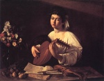 Michelangelo Caravaggio - paintings - Der Lautenspieler