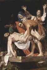 Michelangelo Caravaggio - Bilder Gemälde - Grablegung Christi
