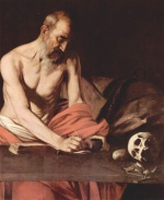Michelangelo Caravaggio - Bilder Gemälde - Heiliger Hieronymus