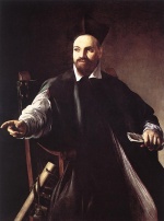 Michelangelo Caravaggio  - Bilder Gemälde - Portrait von Maffeo Barberini