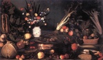 Michelangelo Caravaggio  - paintings - Stillleben mit Blumen und Fruechten