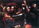 Michelangelo Caravaggio  - Peintures - L´arrestation du Christ