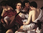 Michelangelo Caravaggio  - Peintures - Les musiciens
