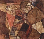 Egon Schiele - Peintures - Agonie (le combat contre la mort)
