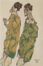 Egon Schiele - Bilder Gemälde - Andacht
