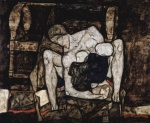 Egon Schiele - Peintures - La mère aveugle (la mère)