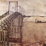 Egon Schiele - Bilder Gemälde - Der Brücke