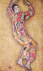 Egon Schiele - Peintures - Mlle Beer