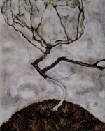 Egon Schiele - Peintures - Petit arbre à la fin de l'automne