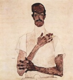 Egon Schiele  - paintings - Portrait des Erwin von Graff