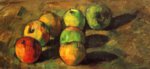 Paul Cézanne  - Peintures - Nature morte aux sept pommes