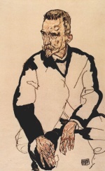 Egon Schiele  - Peintures - Portrait de Heinrich Benesch