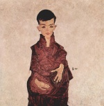 Egon Schiele  - paintings - Portrait des Herbert Rainer