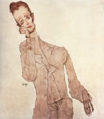 Egon Schiele  - Peintures - Portrait de Charles Zakovsek