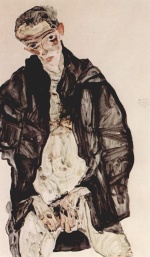 Egon Schiele  - Peintures - Masturbation