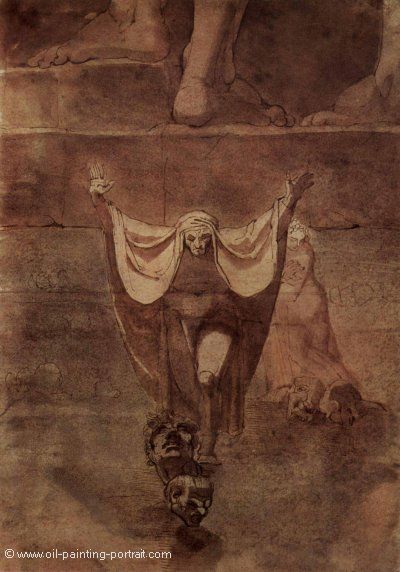 Dante and Virgil on the Ice of Kocythos
