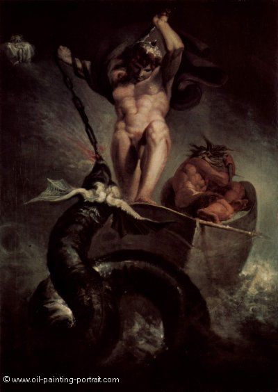 Der Kampf des Thor mit der Schlange des Midgard
