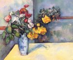Paul Cézanne  - Peintures - Nature morte, fleurs dans un vase