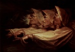 Johann Heinrich Füssli - paintings - Die drei Hexen