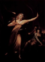 Johann Heinrich Füssli - Peintures - Lady Macbeth somnambule