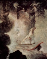 Johann Heinrich Füssli  - Peintures - Thérèse apparaît à Ulysse pendant le sacrifice
