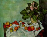 Paul Cézanne  - Peintures - Nature morte aux géraniums et fruits